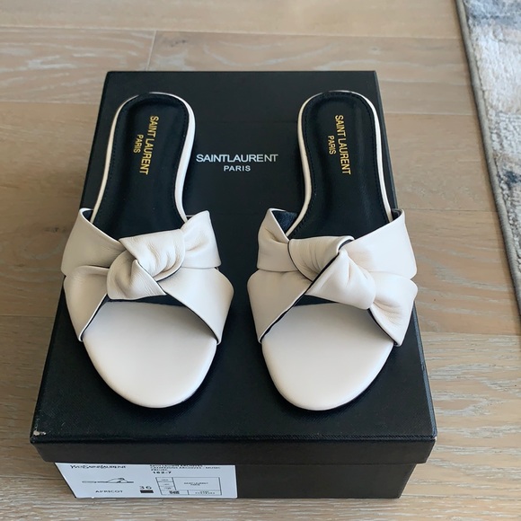 saint laurent bianca flat sandals
